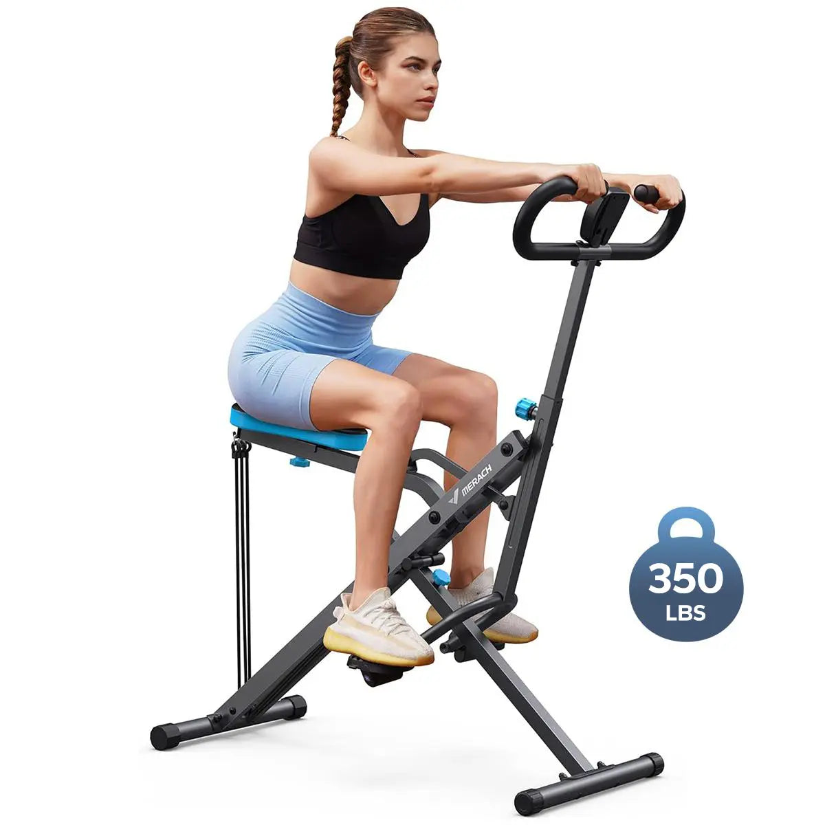 2-in-1 Squat Rowing Machine