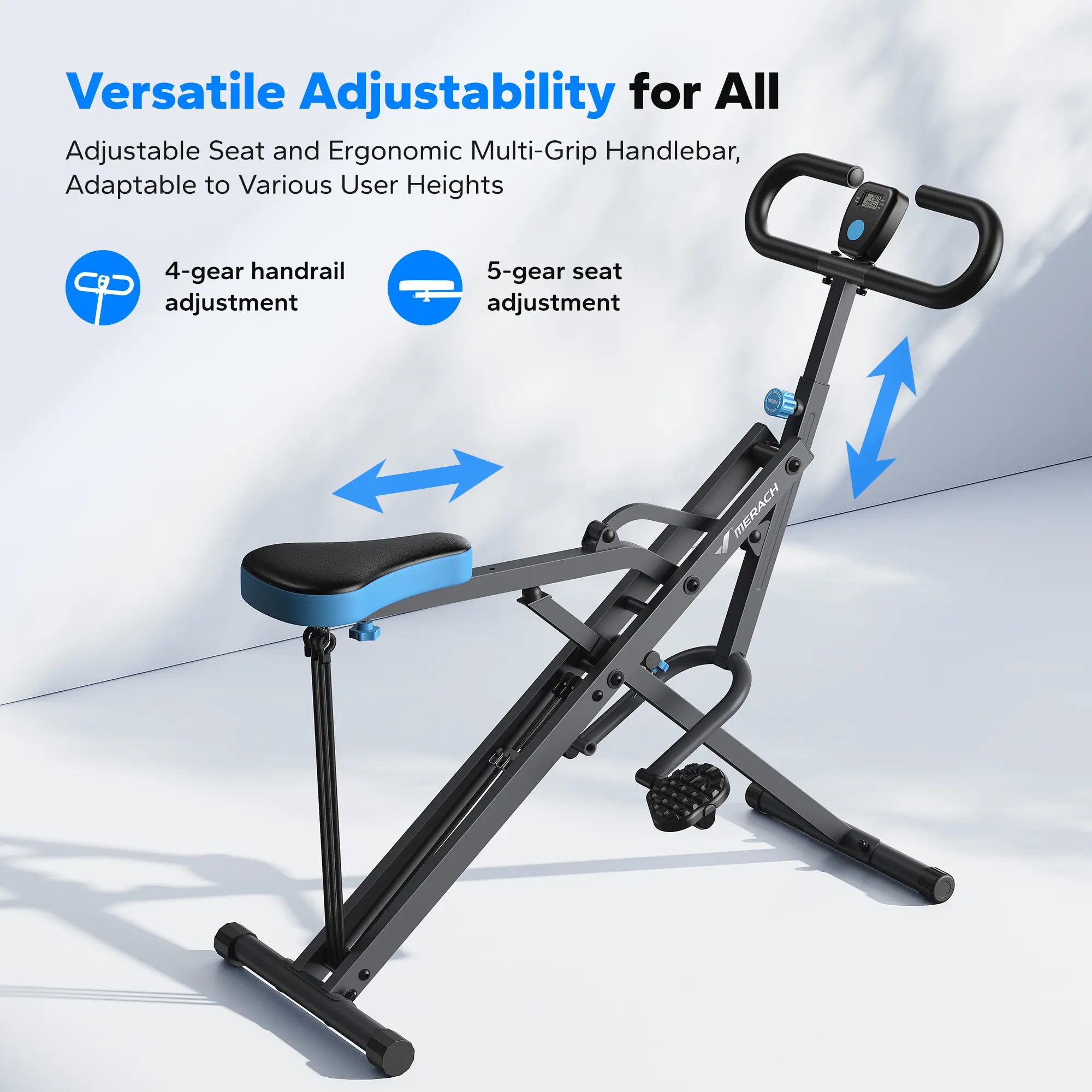 2-in-1 Squat Rowing Machine