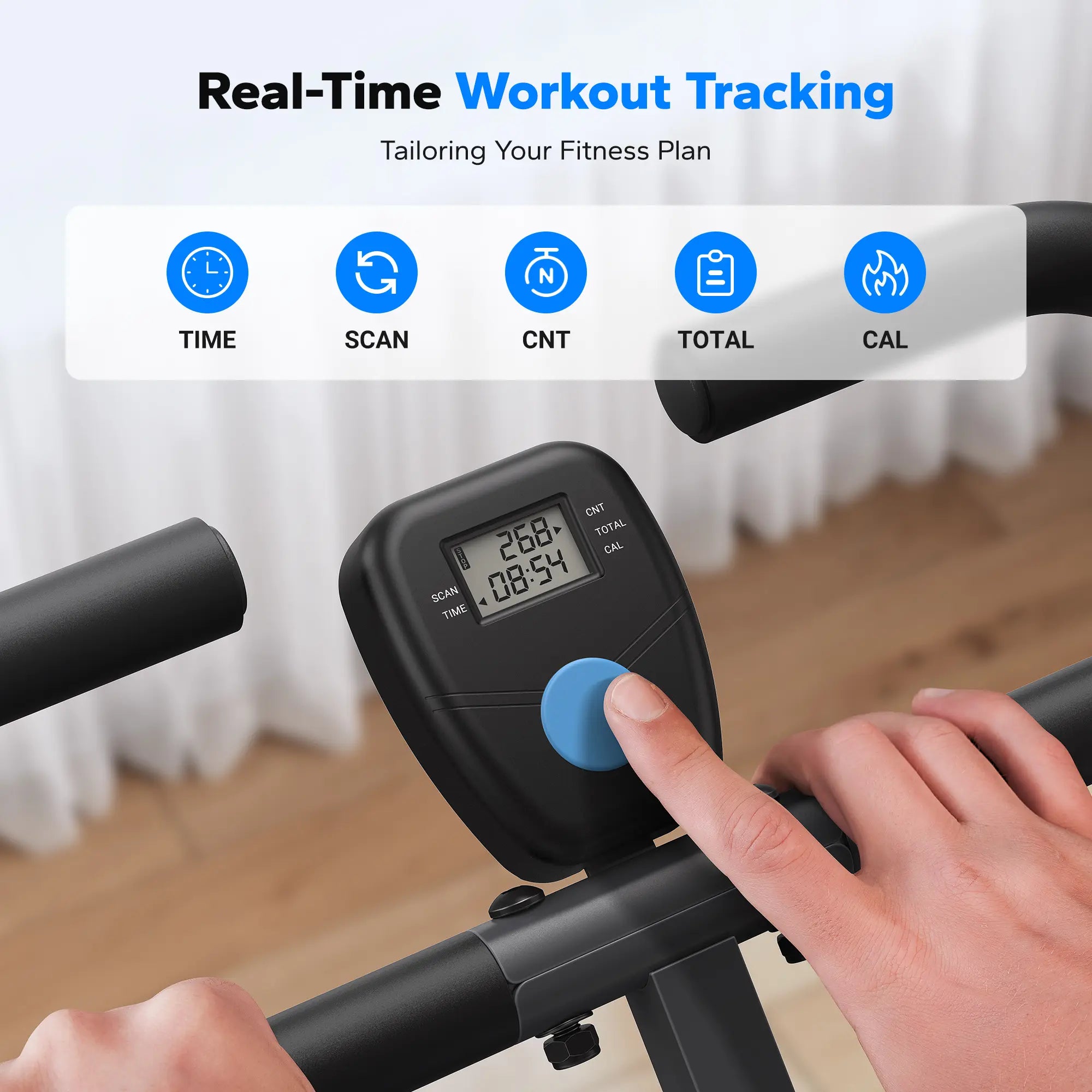 2-in-1 Squat Rowing Machine