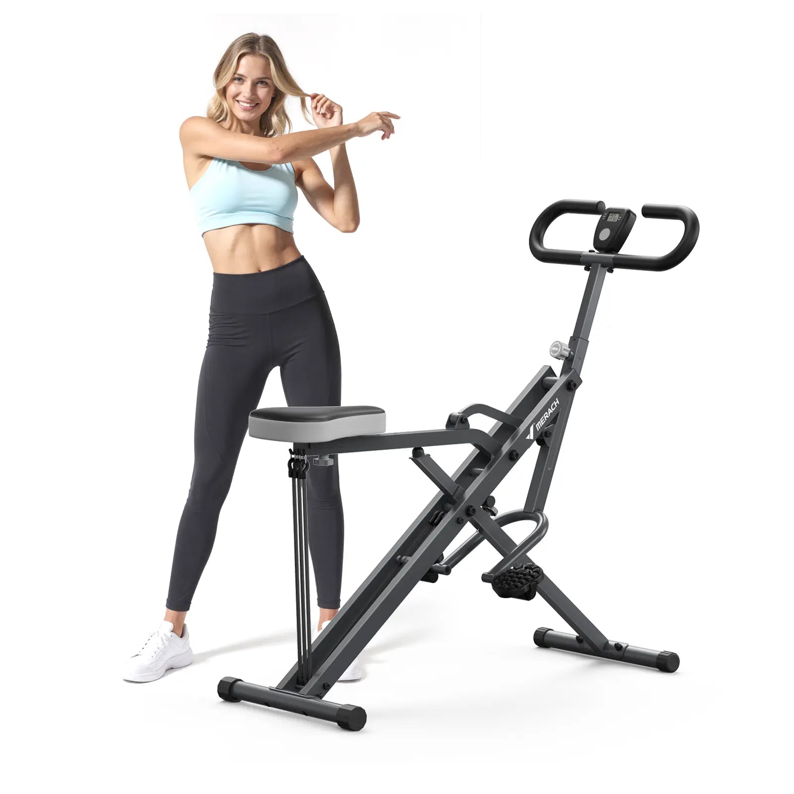 2-in-1 Squat Rowing Machine